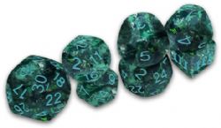DUNGEON CRAWL CLASSICS -  ENSEMBLE DE 7 DÉS FUNKY VERDIGRIS GRECIAN VASE