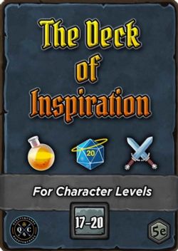 DUNGEONS & DRAGONS 5 -  LEVELS 17-20 (ANGLAIS) -  DECK OF INSPIRATION