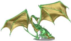 DUNGEONS & DRAGONS -  ADULT EMERALD DRAGON -  ICONS OF THE REALMS