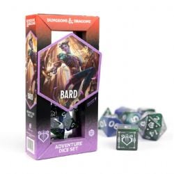 DUNGEONS & DRAGONS -  ADVENTURE DICE SET - BARD (GREEN) (ENGLISH)