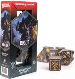 DUNGEONS & DRAGONS -  ADVENTURE DICE SET - ROGUE (BLACK) (ENGLISH)