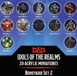 DUNGEONS & DRAGONS -  BONEYARD SET 2 -  DND IDOLS 2D MINIS