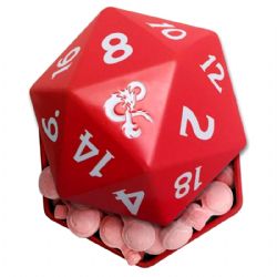 DUNGEONS & DRAGONS -  BOÎTE DE BONBONS AUX CERISES EN FORME DE DÉ