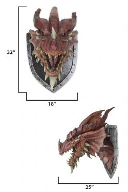 DUNGEONS & DRAGONS -  DRAGON ROUGE (81CM X 46CM X 63CM) -  TROPHÉE