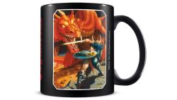DUNGEONS & DRAGONS -  DRAGON ROUGE STYLE RETRO - NOIRE -  TASSE EN CÉRAMIQUE