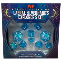DUNGEONS & DRAGONS -  LAERAL SILVERHAND'S EXPLORER'S KIT - DICE AND MISCELLANY