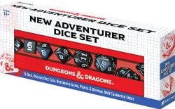 DUNGEONS & DRAGONS -  NEW ADVENTURER DICE SET - BLACK