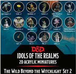 DUNGEONS & DRAGONS -  THE WILD BEYOND THE WITCHLIGHT SET 2 : 2D ACRYLIC MINIATURES -  IDOLS OF THE REALMS