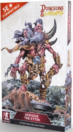 DUNGEONS & LASERS: FIGURINE NON-PEINTE -  CAVES SERIES - GERVASE THE ETTIN -  FIGURINE JDR