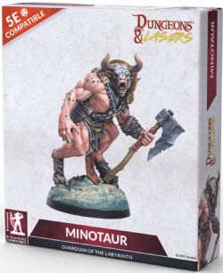 DUNGEONS & LASERS: FIGURINE NON PEINTE -  MINOTAUR -  FIGURINE JDR