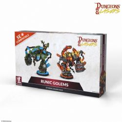 DUNGEONS & LASERS: FIGURINE NON PEINTE -  RUNIC GOLEMS -  FIGURINE JDR