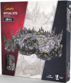 DUNGEONS & LASERS: PRE-PAINTED PRISMA CAST TERRAIN -  CAVES SERIES - RITUAL SITES TERRAIN -  TERRAIN JDR