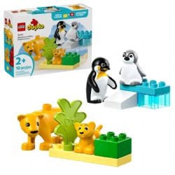 DUPLO -  FAMILLES D'ANIMAUX SAUVAGES : PINGOUINS ET LIONS (10 PIÈCES) 10442