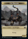 Double Masters 2022 Tokens -  Cat Dragon