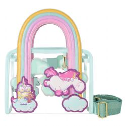 DÉTESTABLE MOI -  SAC TRANSPARANT À BANDOULIÈRE DE DAVE  & FLUFFY LA LICORNE -  LOUNGEFLY