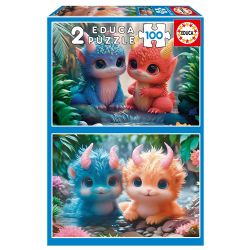 EDUCA -  MONSTRES MIGNONS (2X100 PIÈCES)