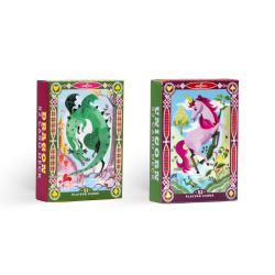 EEBOO -  JEU DE CARTES À JOUER ASSORTIS - DRAGON OU LICORNE -  LINDA BLECK