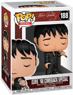 ELVIS PRESLEY -  FIGURINE POP! EN VINYLE DE ELVIS '68 COMEBACK SPECIAL (10 CM) 188
