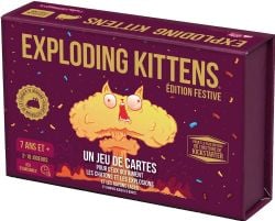 EXPLODING KITTENS -  ÉDITION FESTIVE (FRANÇAIS)