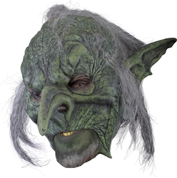 FANTASTIQUE -  MASQUE DE GOBELIN SUZERAIN AVEC CHEVEUX GRIS