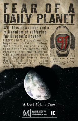 FEAR OF A DAILY PLANET -  LIVRE DE BASE (ANGLAIS) -  RÈGLE DE BASE