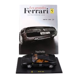 FERRARI -  348 TB 1989 1/24 - NOIRE AVEC LIVRE -  LES GRANDES FERRARI