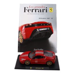 FERRARI -  430 SCUDERIA 2007 1/24 - ROUGE AVEC LIVRE -  LES GRANDES FERRARI