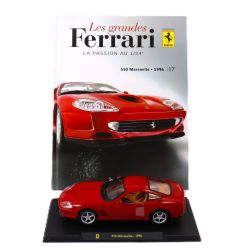 FERRARI -  550 MANARELLO 1996 1/24 - ROUGE AVEC LIVRE -  LES GRANDES FERRARI
