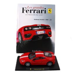 FERRARI -  CHALLENGE STRADALE 2003 1/24 - ROUGE AVEC LIVRE -  LES GRANDES FERRARI