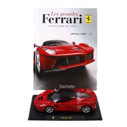 FERRARI -  LA FERRARI 2013 1/24 - ROUGE AVEC LIVRE -  LES GRANDES FERRARI