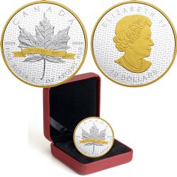 FEUILLES D'ÉRABLE DE 2 ONCES EN ARGENT -  LA FEUILLE D'ÉRABLE EN ARGENT FÊTE SES 30 ANS -  PIÈCES DU CANADA 2018 02