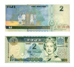 FIDJI -  2 DOLLARS 2002 (UNC)