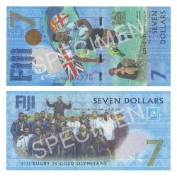 FIDJI -  7 DOLLARS 2016 (UNC) - BILLET COMMÉMORATIF