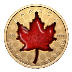 FIER ÉRABLE - FEUILLE D'ÉRABLE EN OR (FÉO) DE 2-OZ ULTRA-INCUSE -  PIÈCES DU CANADA 2024