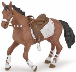 FIGURINE PAPO -  CHEVAL DE LA CAVALIÈRE FASHION HIVER (10 CM) -  HORSES, FOALS AND PONIES 51553