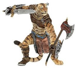 FIGURINE PAPO -  HOMME TIGRE -  MEDIEVAL AND FANTASY 38954