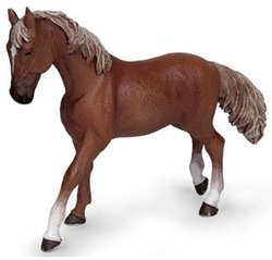 FIGURINE PAPO -  JUMENT PUR SANG ANGLAISE ALEZAN (10 CM) -  HORSES, FOALS AND PONIES 51533
