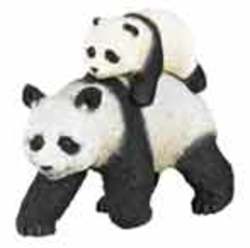 FIGURINE PAPO -  PANDA ET SON BÉBÉ (6.5CM) -  WILD ANIMAL KINGDOM 50071