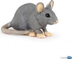 FIGURINE PAPO -  SOURIS GRISE (2 X 5 CM) -  GARDEN ANIMALS 50205