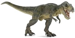 FIGURINE PAPO -  T-REX VERT COURANT (13 CM DE HAUT ET 32 CM DE LONG) -  THE DINOSAURS 55027