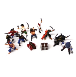 FIGURINE PAPO -  TUBE DE 12 MINI-FIGURINES -  PIRATES AND CORSAIRS 33017