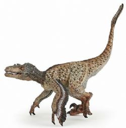 FIGURINE PAPO -  VÉLOCIRAPTOR À PLUMES (19 CM X 11 CM) -  THE DINOSAURS 55086