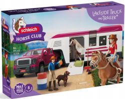 FIGURINE SCHLEICH -  CAMION ET REMORQUE À LAKESIDE -  HORSE CLUB 42705