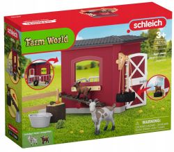 FIGURINE SCHLEICH -  ÉCURIE DE CHÈVRES -  FARM WORLD 42726