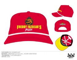 FIVE NIGHTS AT FREDDY'S -  CASQUETTE 5 PANNEAUX AVEC CORDE LOGO PIZZA