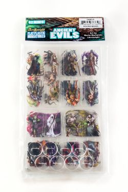 FLAT PLASTIC MINIATURES -  ANCIENT EVILS (62 MINIS)