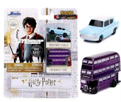 FORD -  ANGLIA 1595 & THE KNIGHT BUS - HARRY POTTER BIPACK - 1/64 -  NANO HOLLYWOOD RIDES