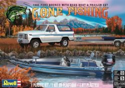 FORD -  BRONCO WITH BASS BOAT & TRAILER SET 1/24 (MOYEN) -  REVELL