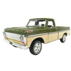FORD -  F-100 PICKUP 1969, CRÈME / VERTE - 1/24
