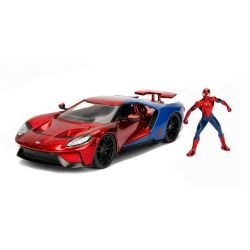 FORD -  GT 2017 1/24 - COULEUR ET FIGURINE SPIDER-MAN -  AVENGERS